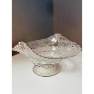 Cambridge Crystal “Minerva” 12” Two-Handled Fruit Basket Bowl 1933–1939